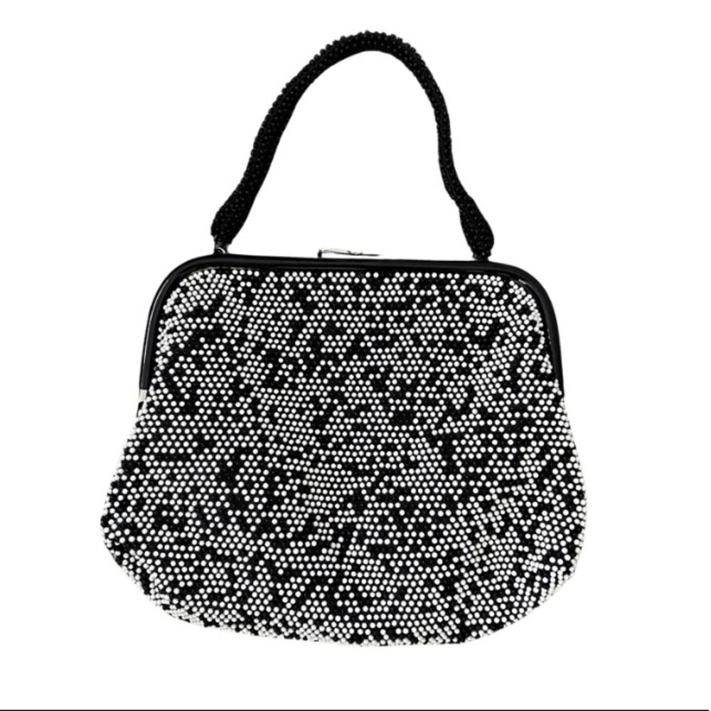 Vintage Reversible Beaded Handbag Purse - Picture 15 of 15